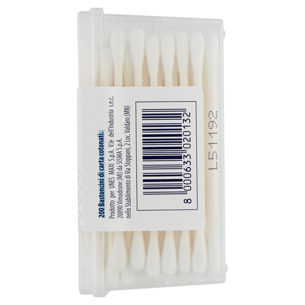 200 BASTONCINI DI CARTA COTONATI 100% PURO COTONE U! Confronta & Risparmia